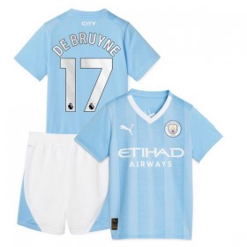 Jalkapallo Pelipaidat/Peliasut Manchester City 2023-24 De Bruyne 17 Lasten Kotipelipaita